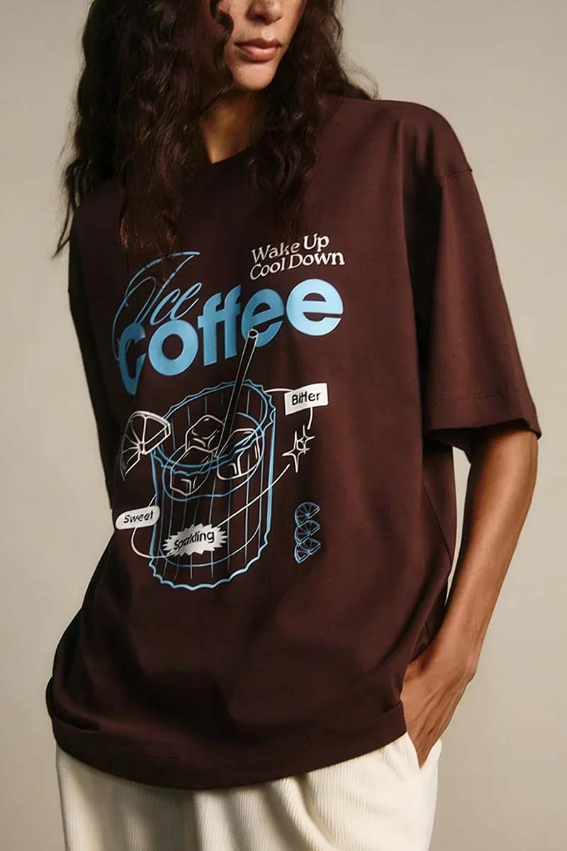 Graphic Ice Coffee Relaxed T-Shirt