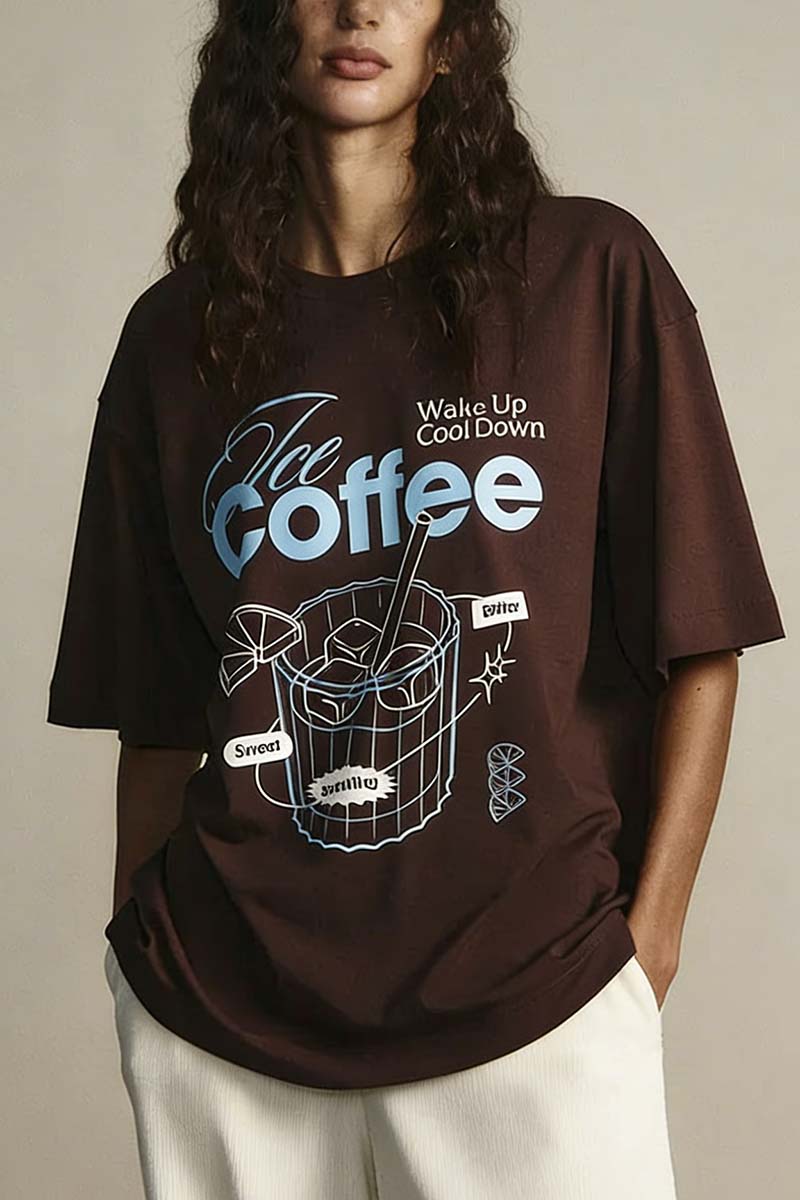 Graphic Ice Coffee Tee