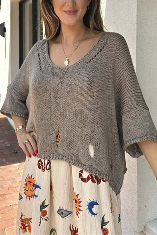 Relaxed Knit Oversized Sweater