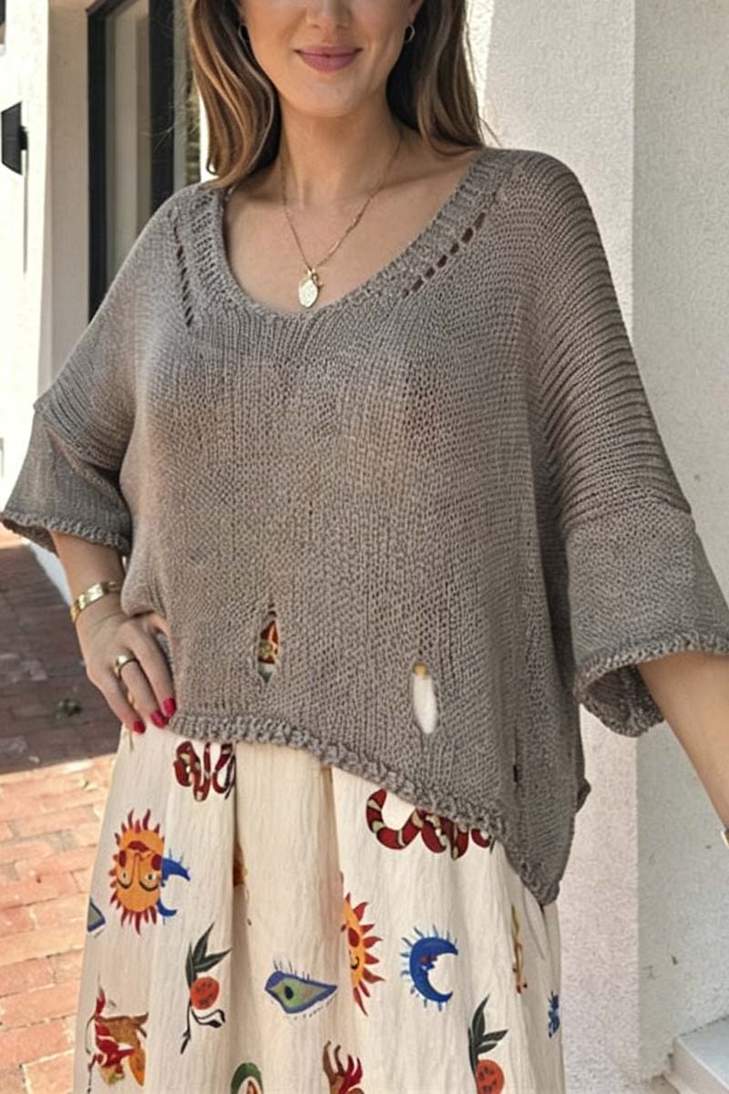 Relaxed Knit Oversized Sweater