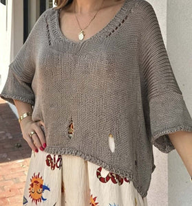 Relaxed Knit Oversized Sweater
