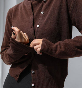 Classic Ribbed Button-Up Cardigan