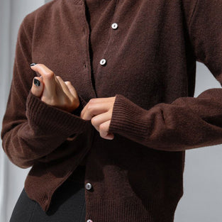 Classic Ribbed Button-Up Cardigan