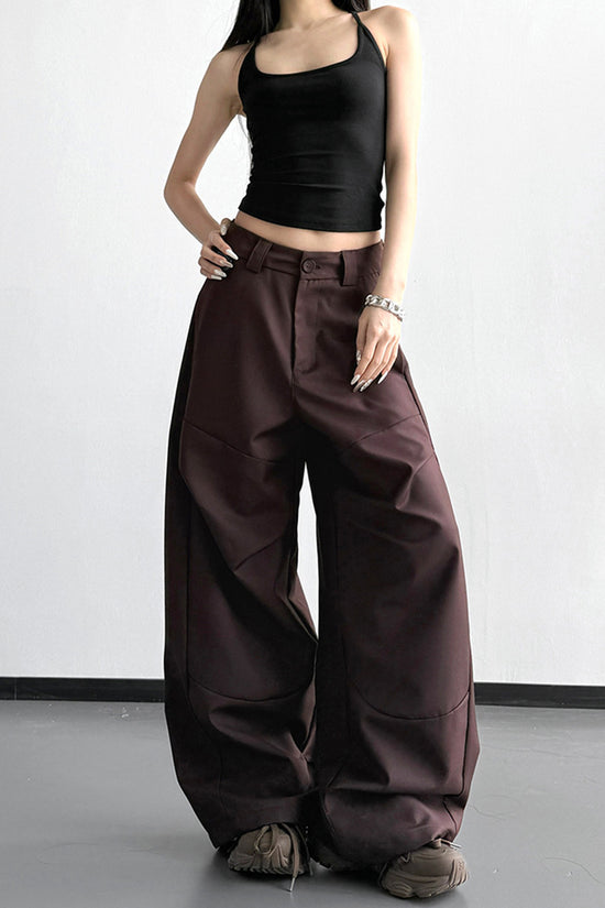 Wide-Leg Casual Pants