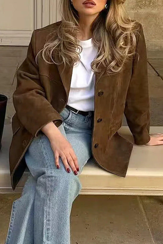 Classic Tailored Blazer Jacket