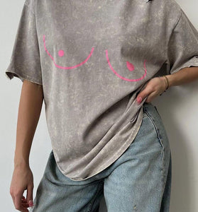 Artistic Distressed Graphic Tee