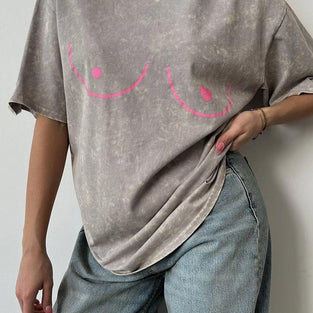 Artistic Distressed Graphic Tee