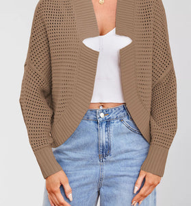 Open Front Knit Cardigan