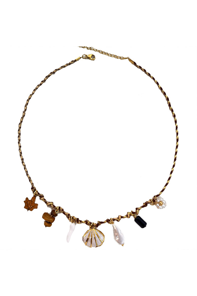 Sea Charm Necklace with Unique Pendants