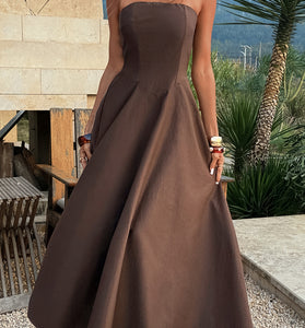 Strapless Elegant Maxi Dress