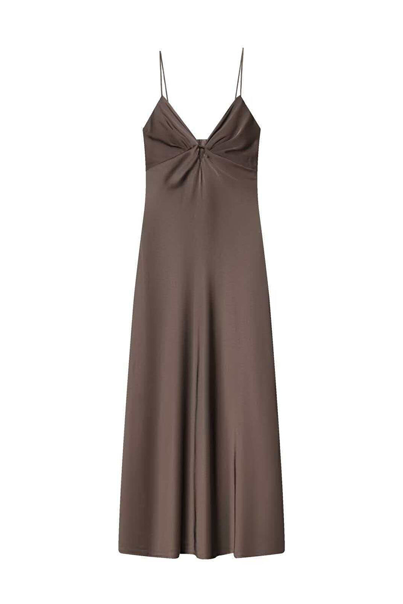 Spaghetti Strap Slip Midi Dress
