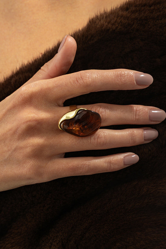 Sculpted Statement Ring