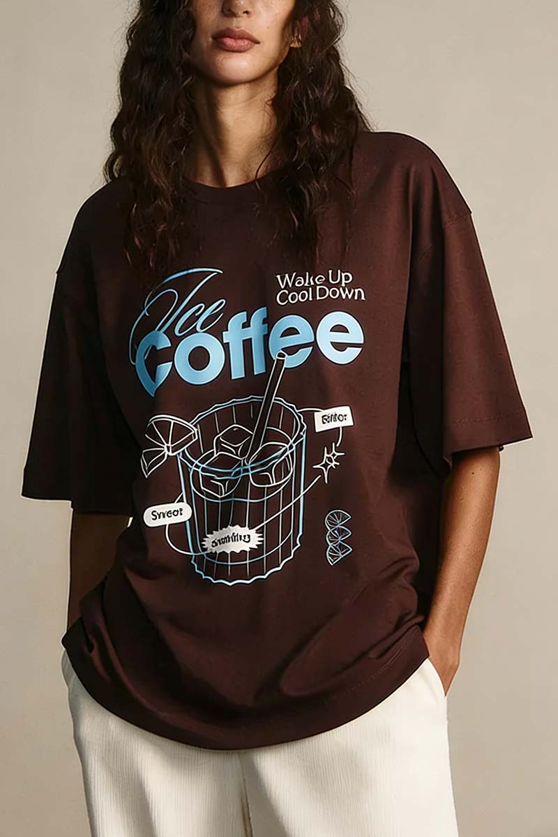 Graphic Ice Coffee Relaxed T-Shirt