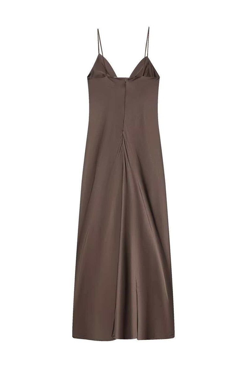 Spaghetti Strap Slip Midi Dress