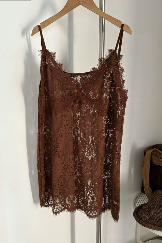 Sleeveless Lace Casual Dress