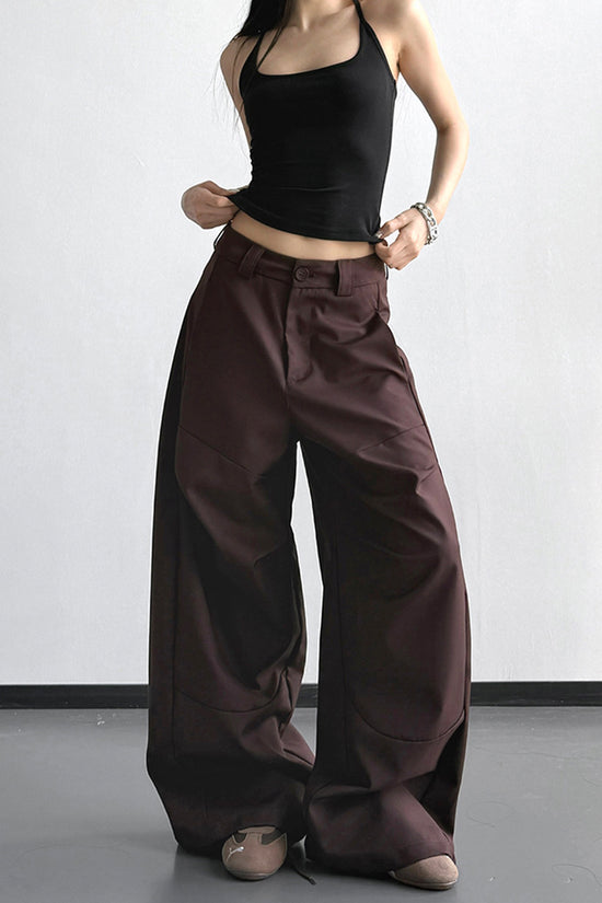 Wide-Leg Casual Pants