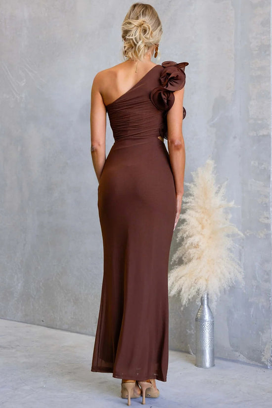 Elegant One-Shoulder Casual Maxi Dress