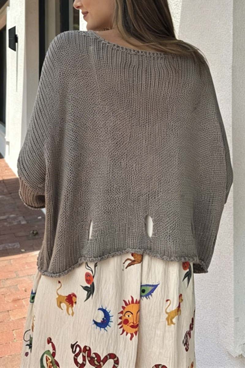 Relaxed Knit Oversized Sweater