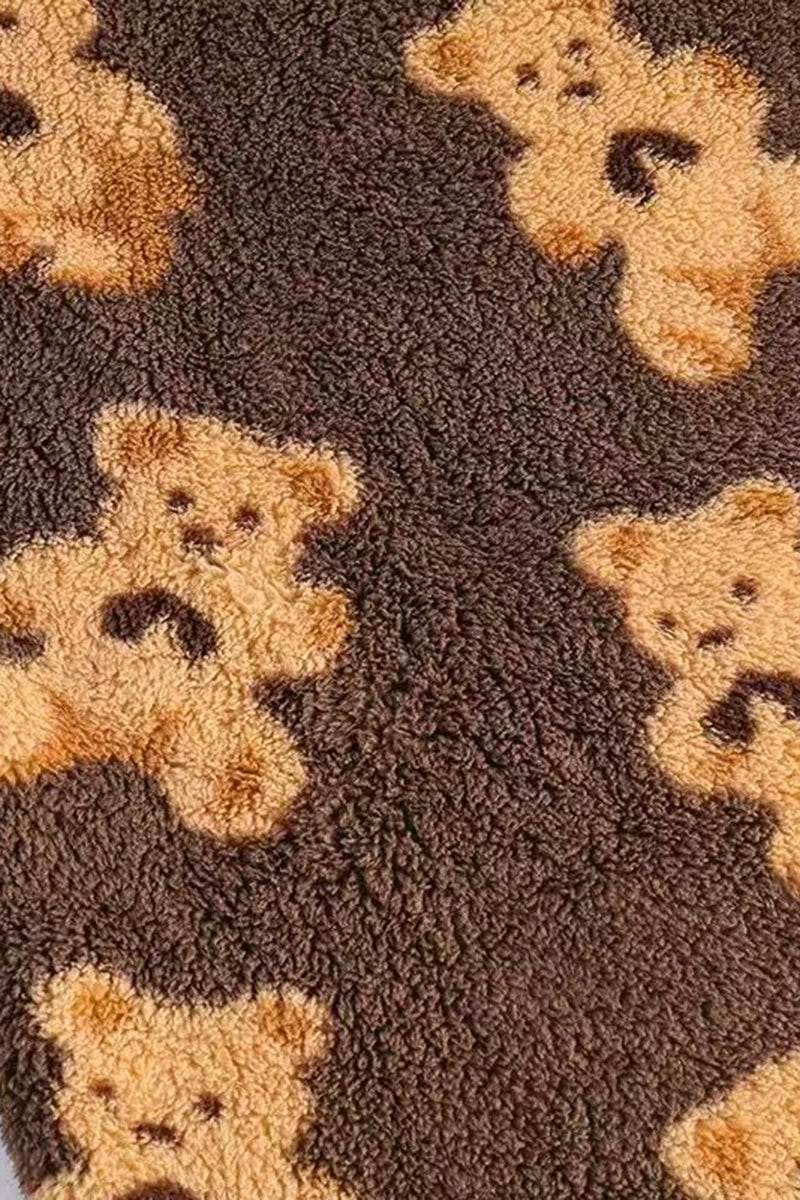 Teddy Bear Patterned Casual Pants