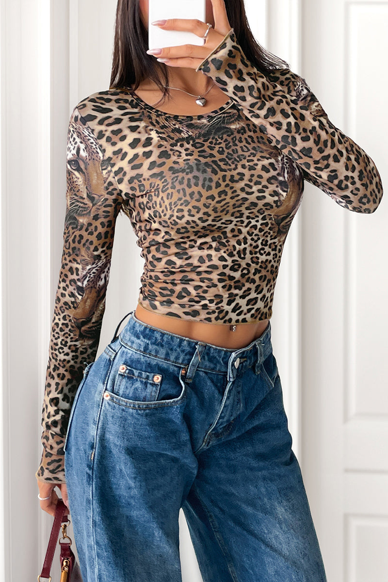 Wildcat Long Sleeve Bodycon Top