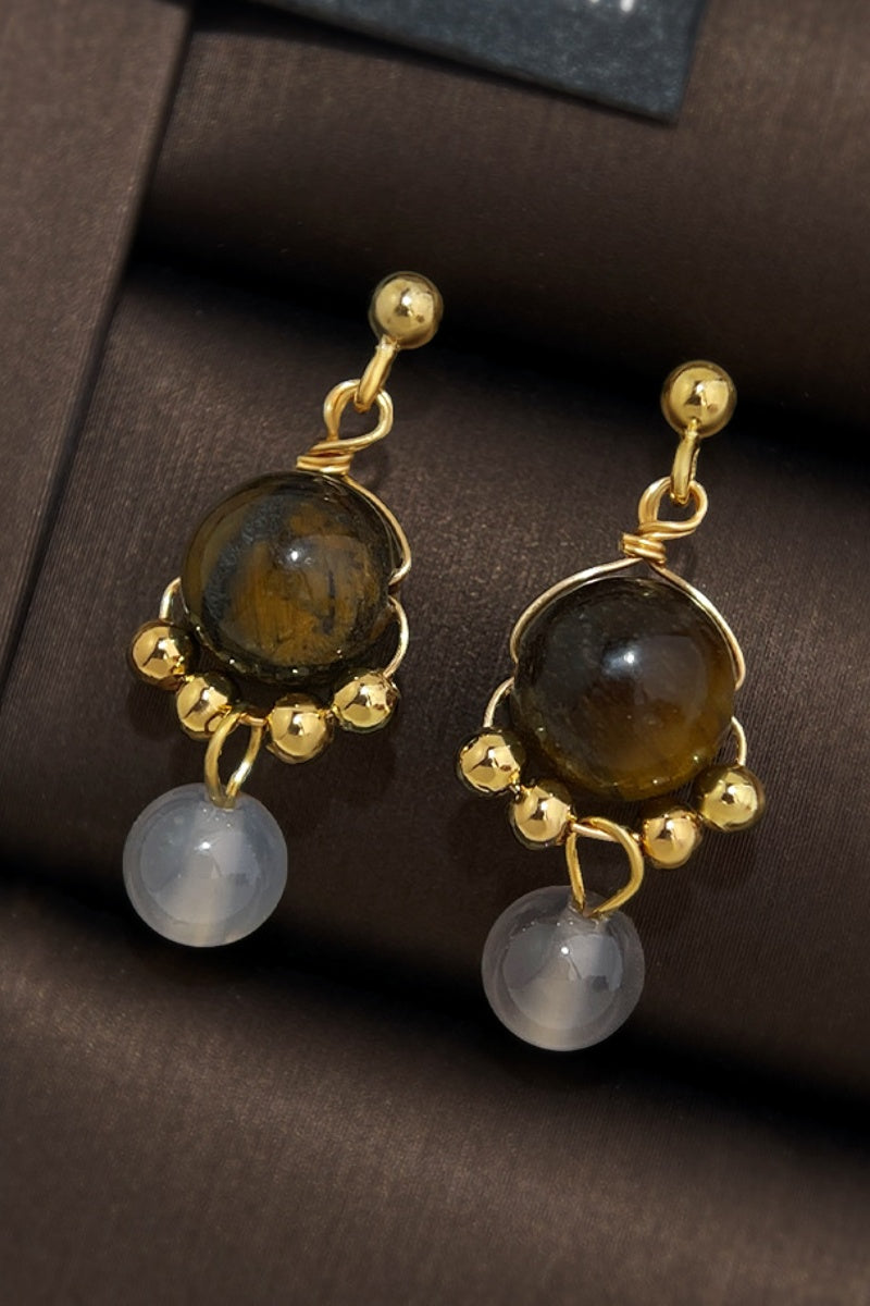 Vintage Beaded Drop Earrings