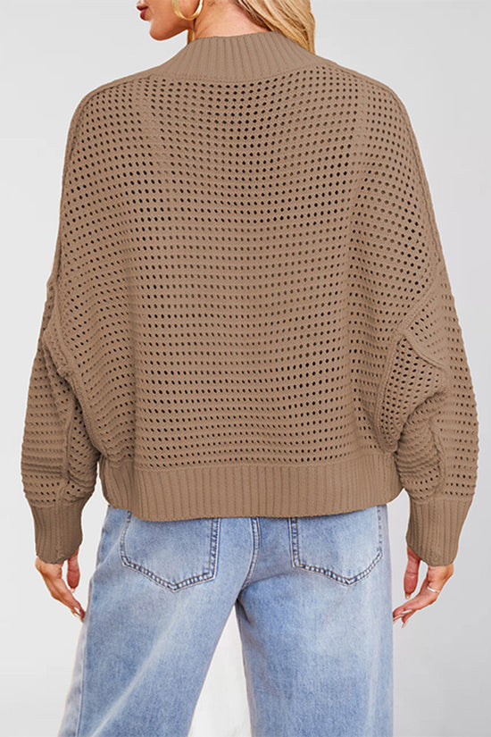 Open Front Knit Cardigan