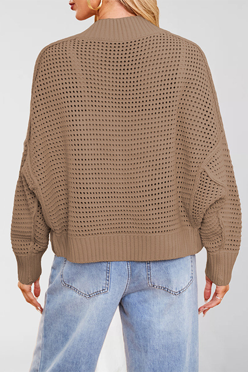 Open Front Knit Cardigan