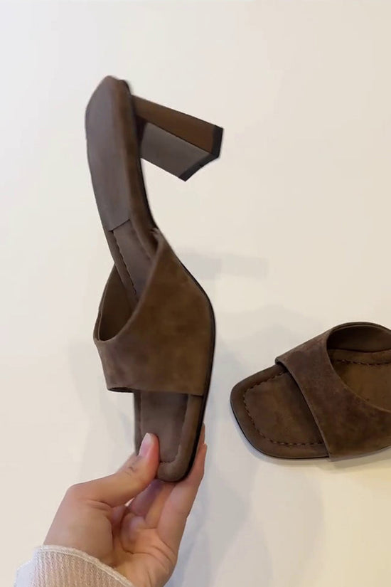 Chic Block Heel Slide Sandals