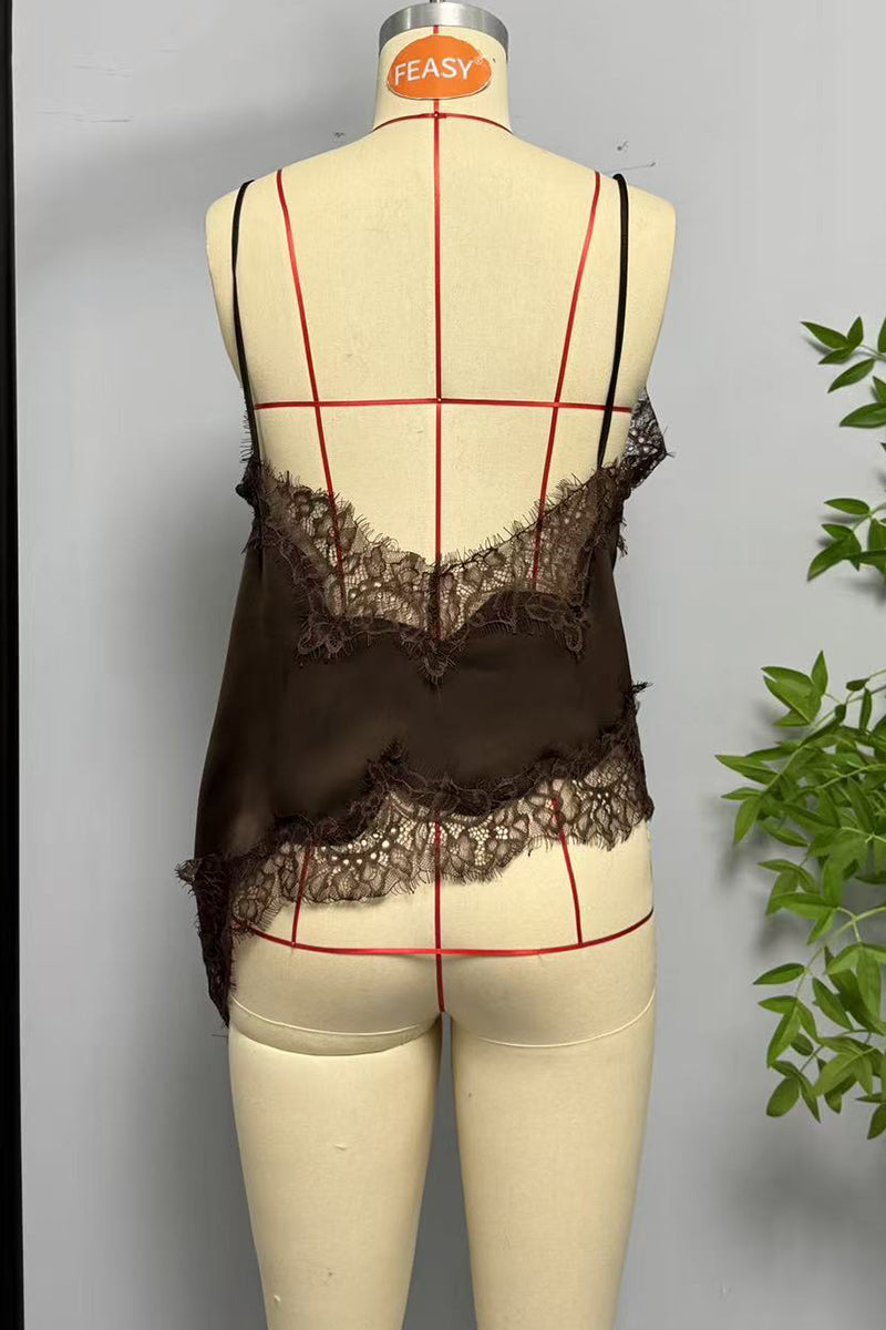 Elegant Lace Asymmetrical Camisole