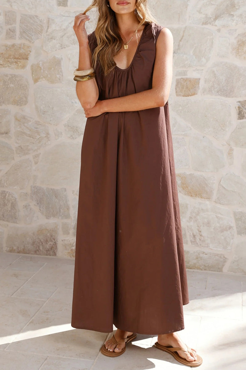 Sleeveless Maxi Casual Dress