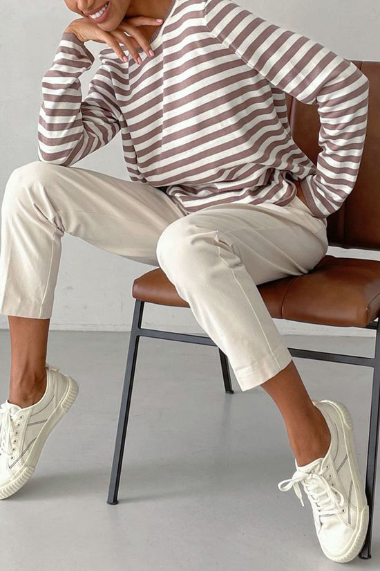 Striped Long Sleeve Sweater