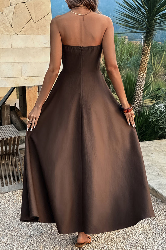 Strapless Elegant Maxi Dress