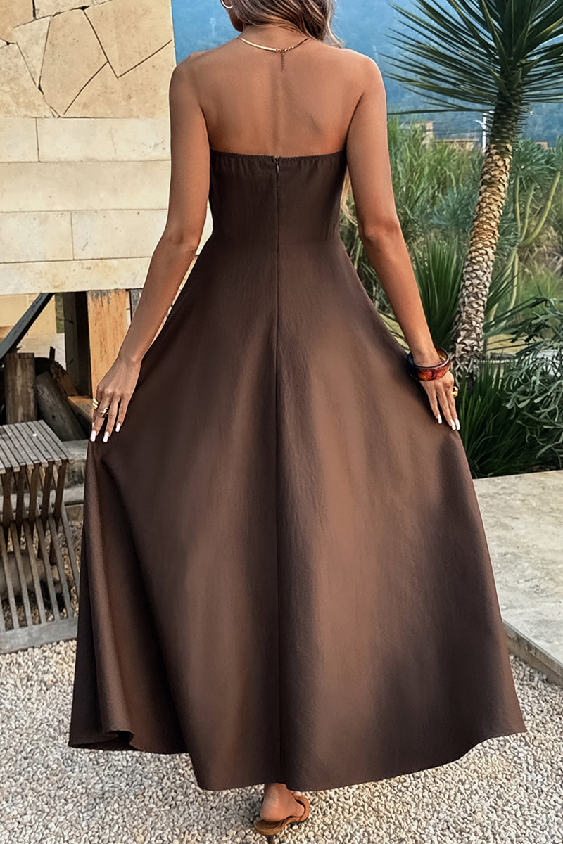 Strapless Elegant Maxi Dress