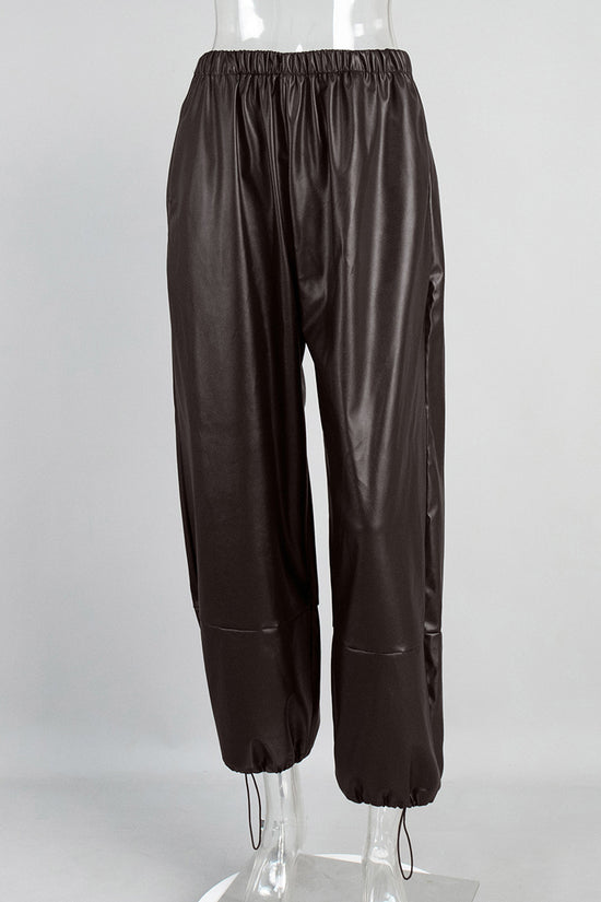 Relaxed Fit Drawstring Casual Pants