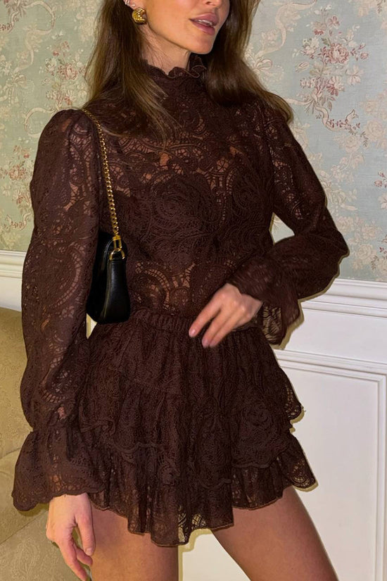 Elegant Lace Skirt Set
