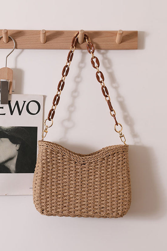 Chic Woven Chain Shoulder Bag