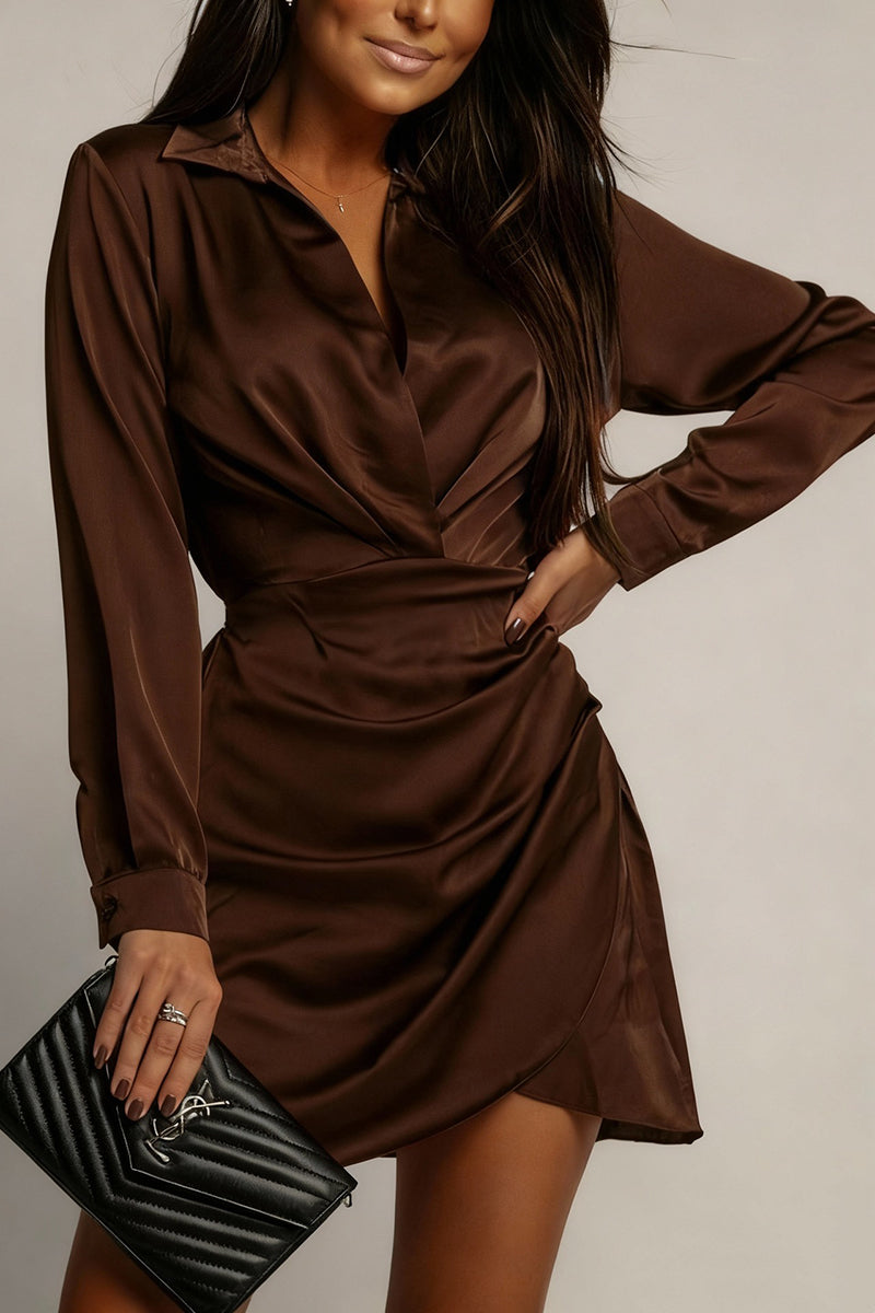 Chic Long Sleeve Bodycon Mini Dress