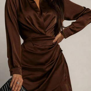 Chic Long Sleeve Bodycon Mini Dress