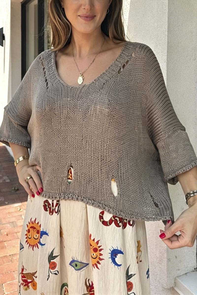 Relaxed Knit Oversized Sweater