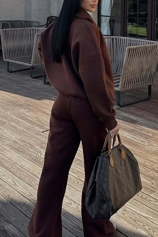 Zipper Hoodie Activewear Set