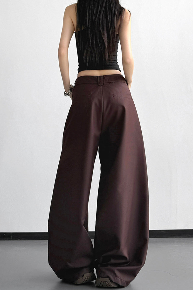 Wide-Leg Casual Pants