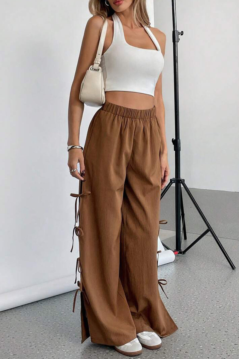 Stylish High-Waisted Casual Pants
