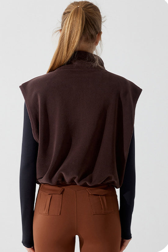 Zip-Up Sleeveless Vest