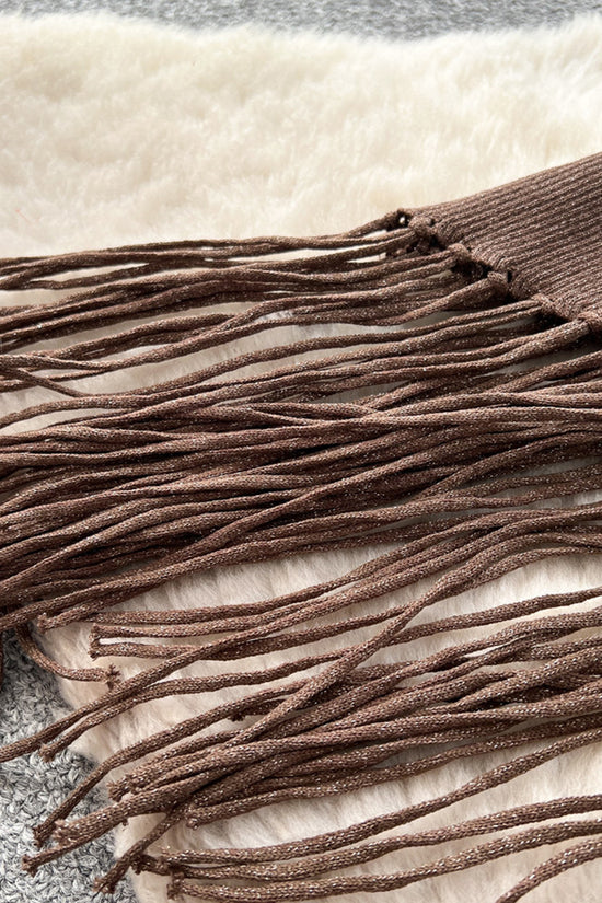 Sleeveless Fringe Bodycon Casual Dress
