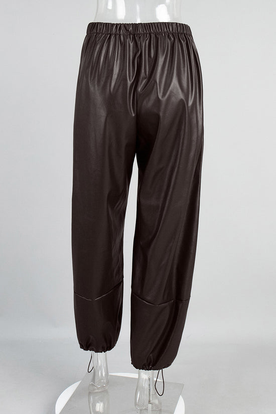 Relaxed Fit Drawstring Casual Pants