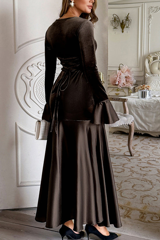 Elegant Bell Sleeve Maxi Dress