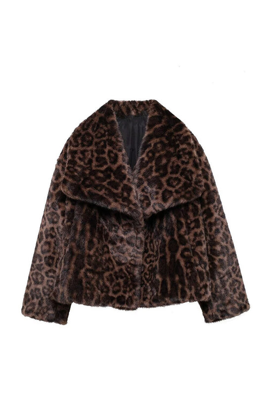 Bold Leopard Print Coat