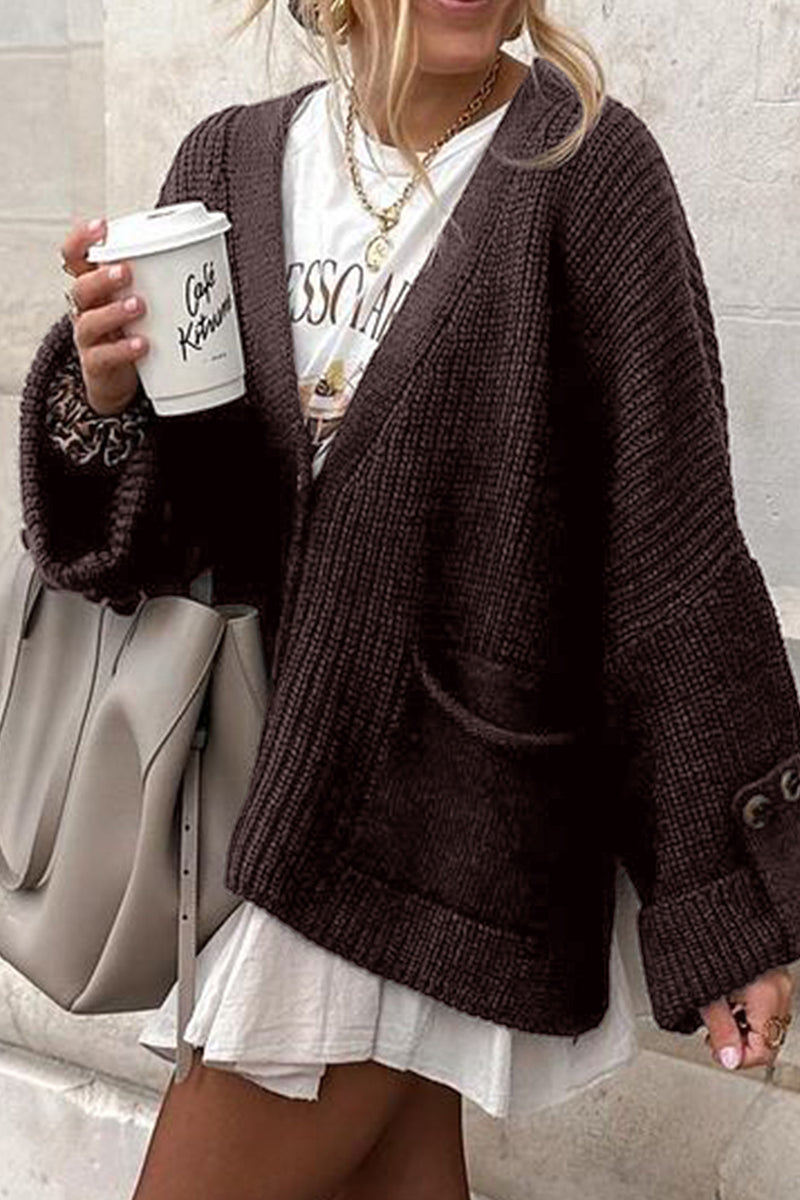 Cozy Button-Up Cardigan with Pockets