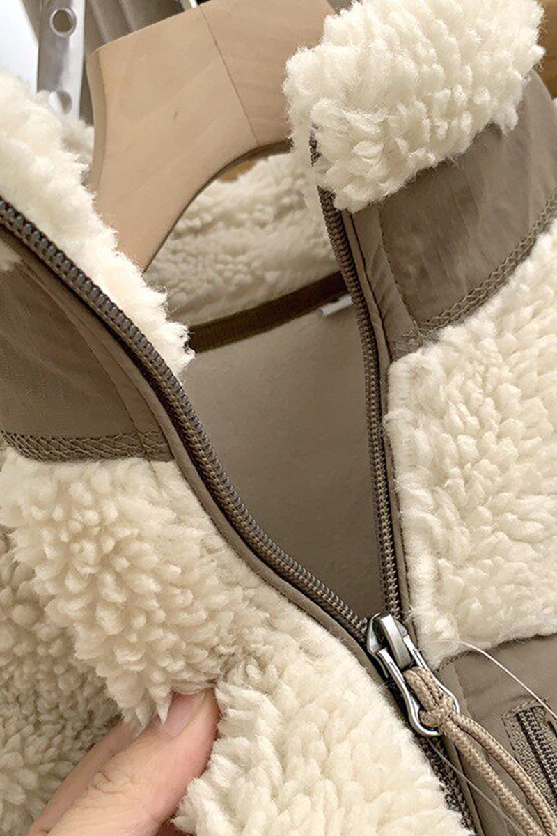 Cozy Fleece Zip-Up Coat