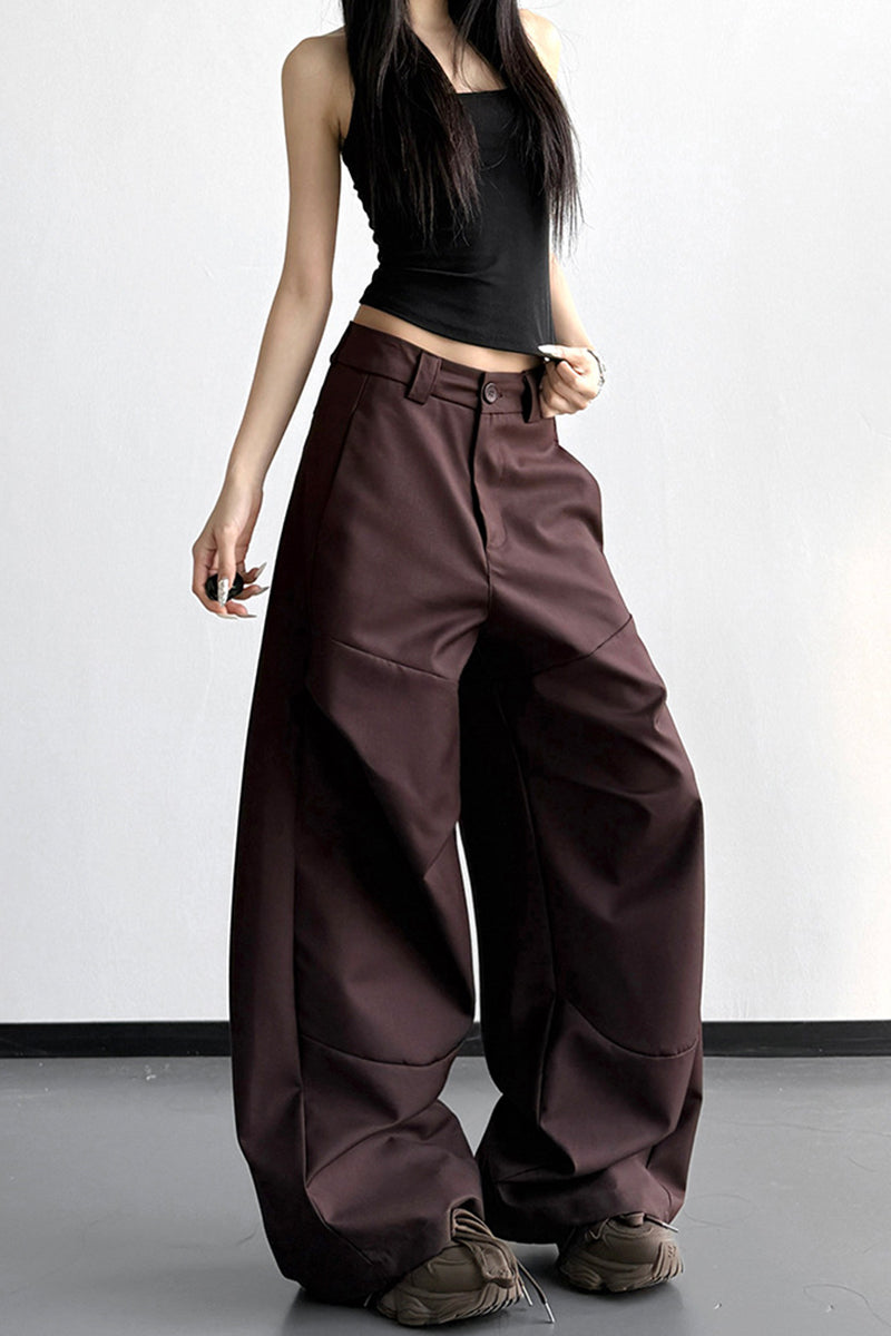 Wide-Leg Casual Pants
